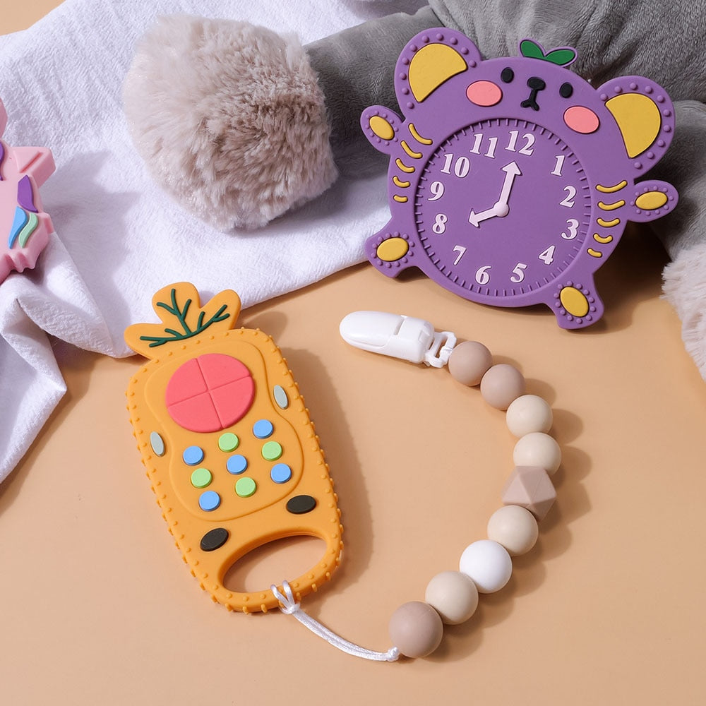 Remote Shaped Silicone Teether Toy - Go2Kids