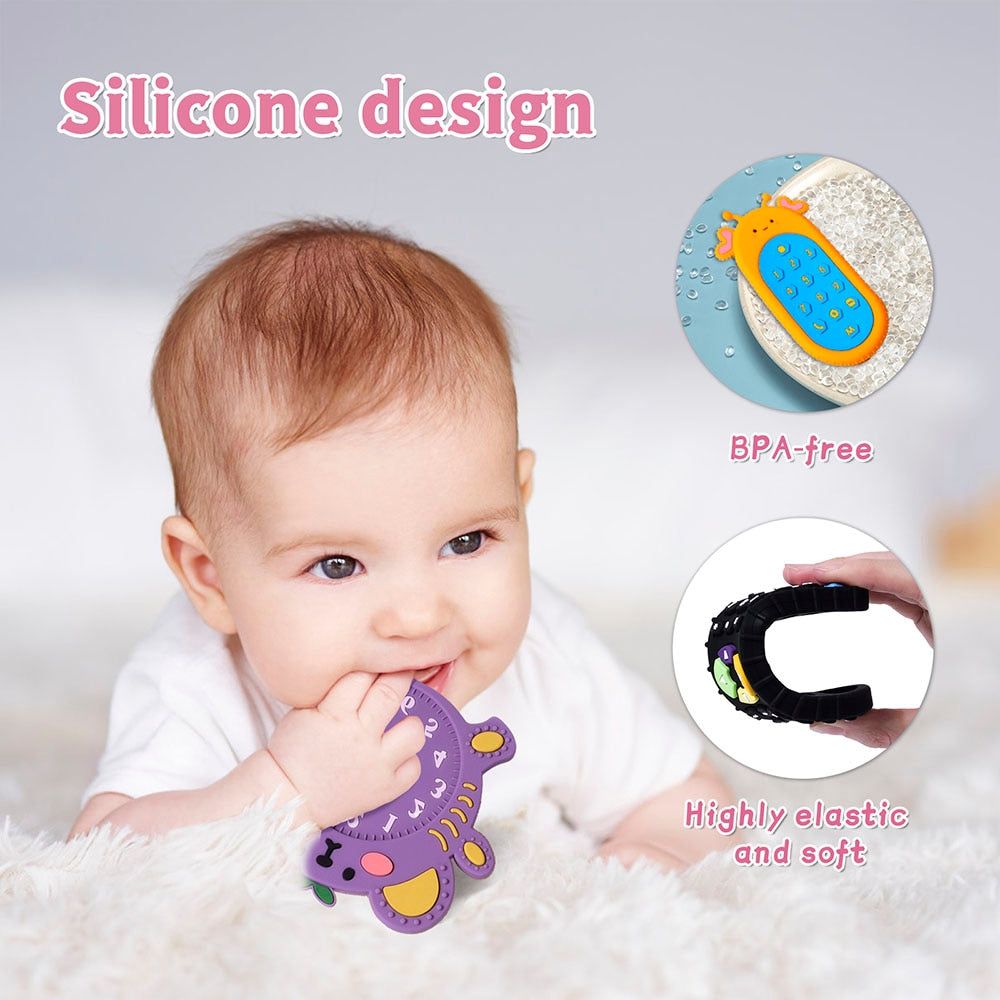 Remote Shaped Silicone Teether Toy - Go2Kids