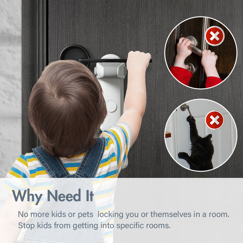 Safety Door Lever Lock - Go2Kids