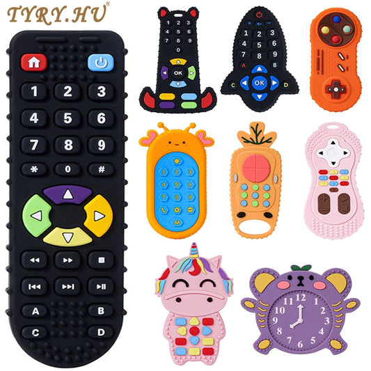 Remote Shaped Silicone Teether Toy - Go2Kids