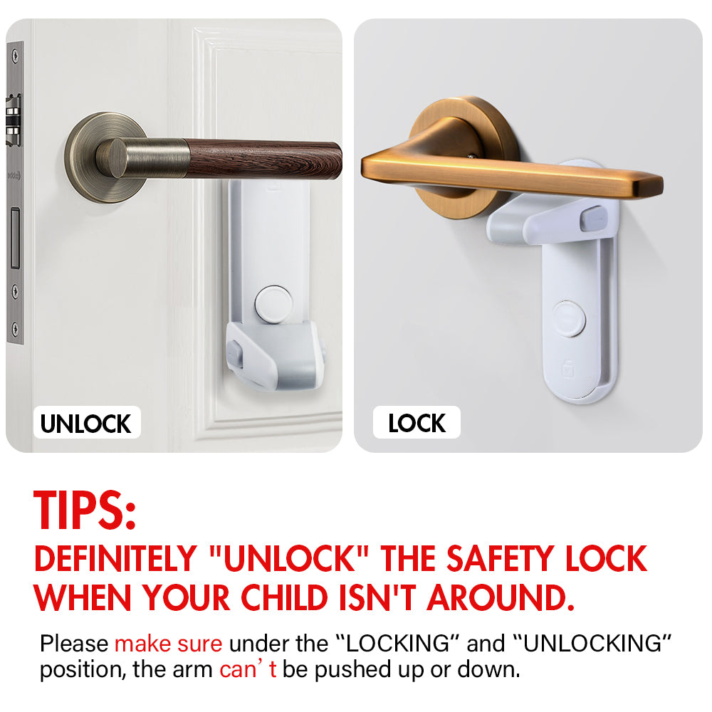 Safety Door Lever Lock - Go2Kids