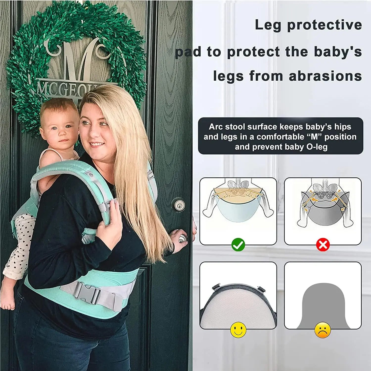 Baby Carrier with Hip Seat - Go2Kids