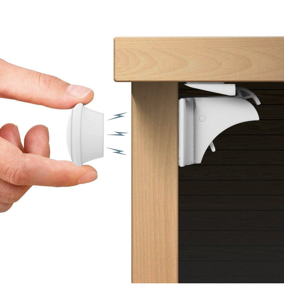 Baby-Proof Magnetic Cabinet Locks - Go2Kids